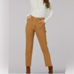 Lee Women's High Rise Utility Dungaree Ankle Jeans